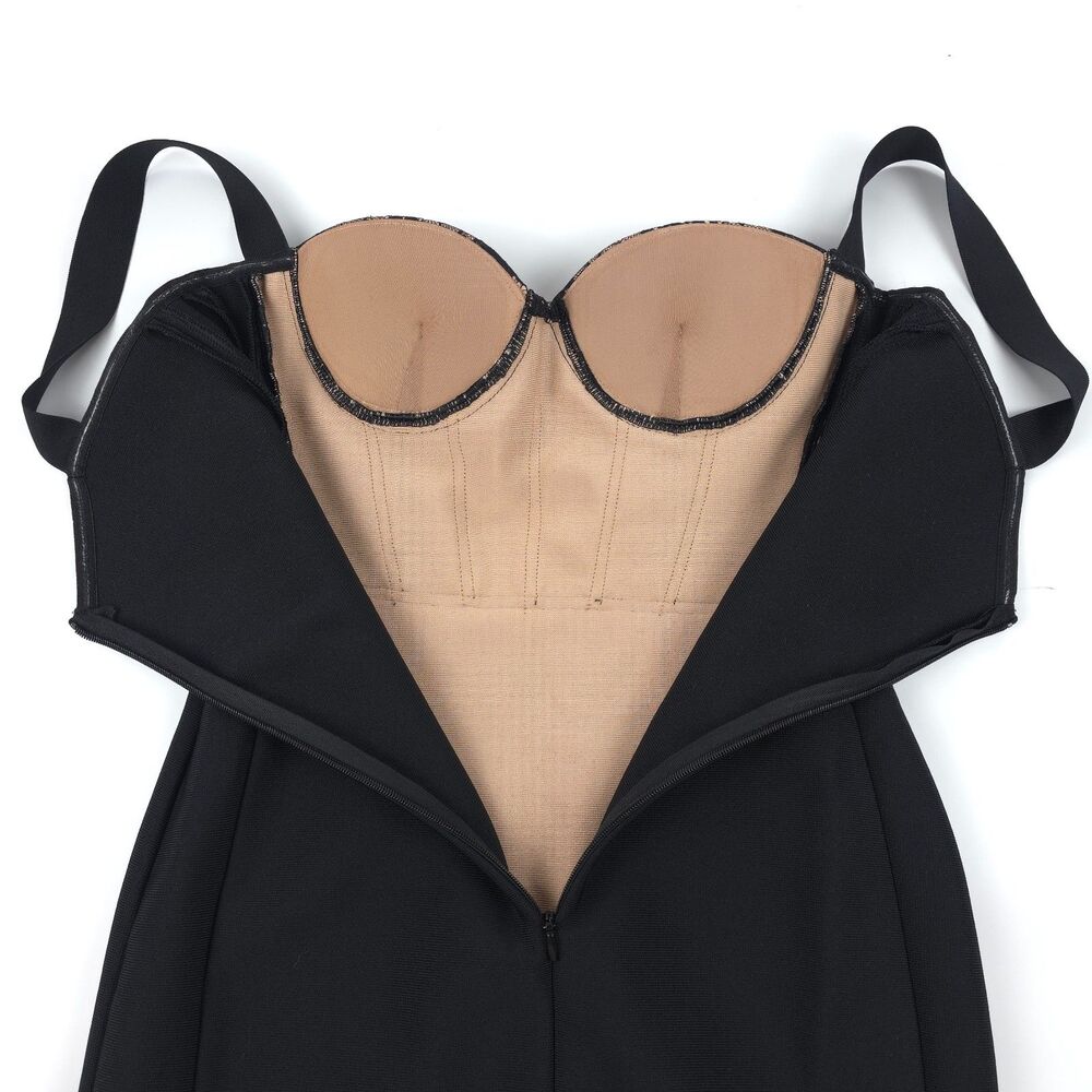 NWT Mew Mews Finbar Lace Bandage Dress Black Lace Svelte Sexy Romantic Feminine - Picture 11 of 12